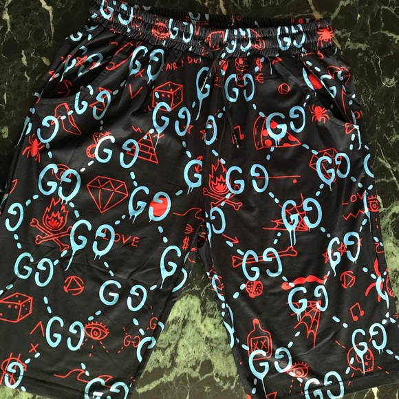 gucci monogram shorts